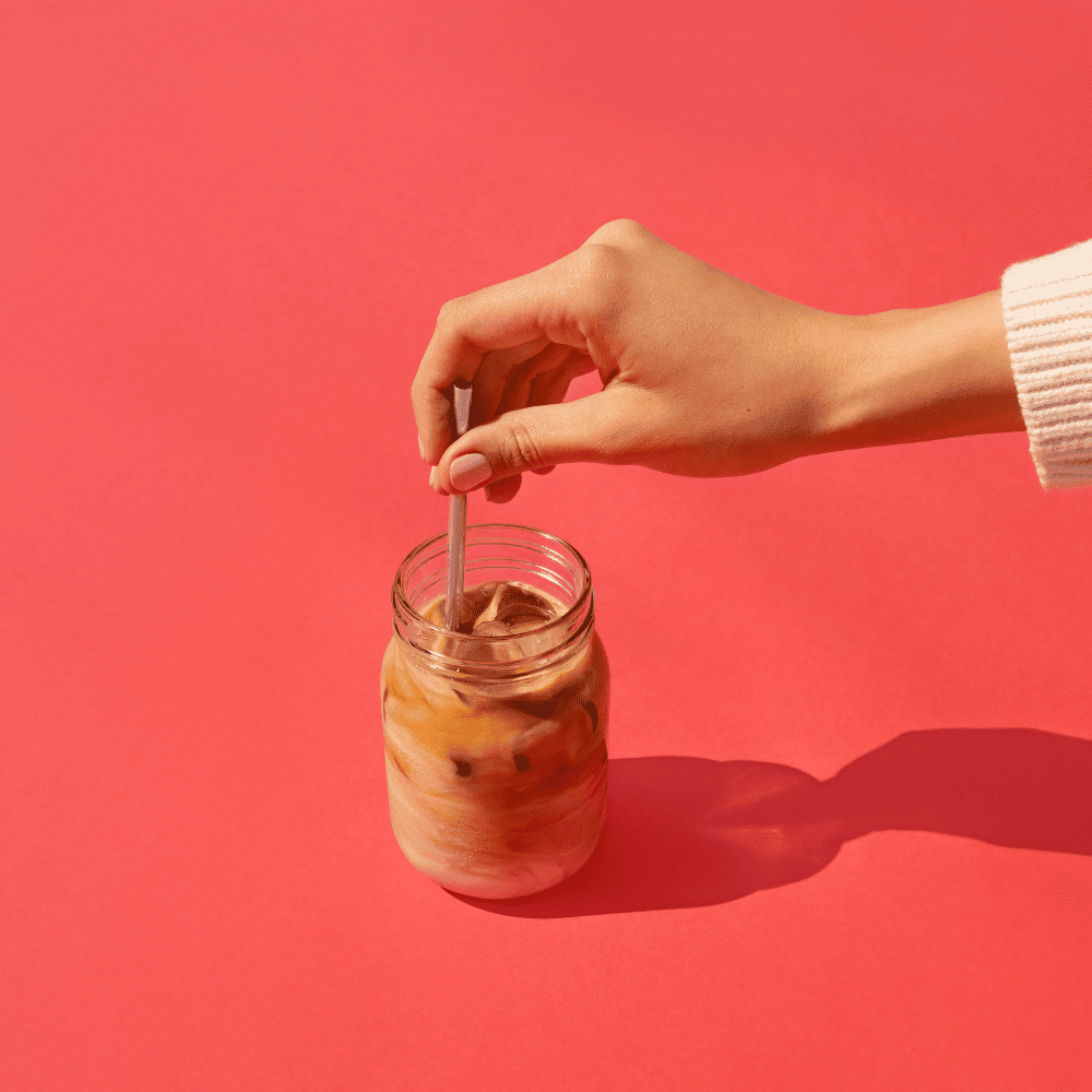 Homemade iced latte | Organic espresso