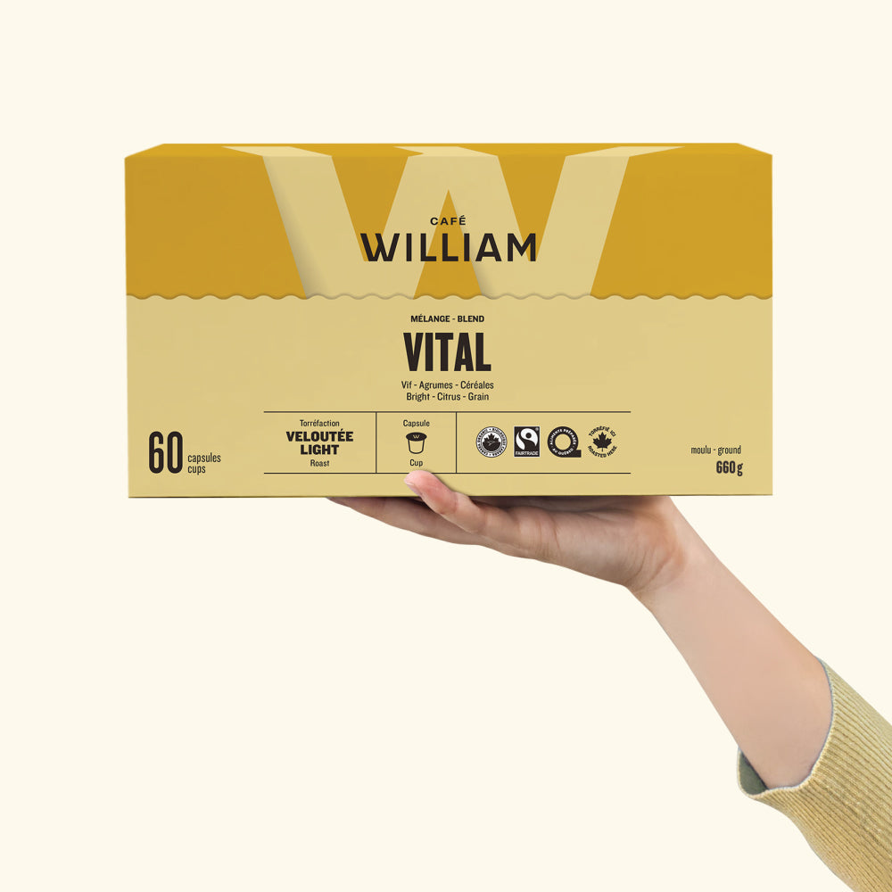 Vital K-Cup Coffee Pods - Organic & Fair Trade | Café William