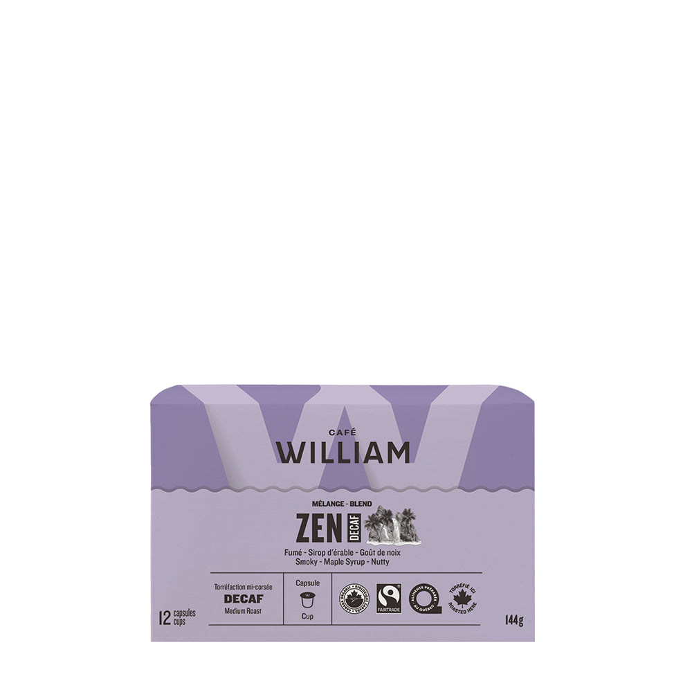 コーヒー willam Zen Decaf Coffee K-Cups - Organic and Fair Trade | Café William