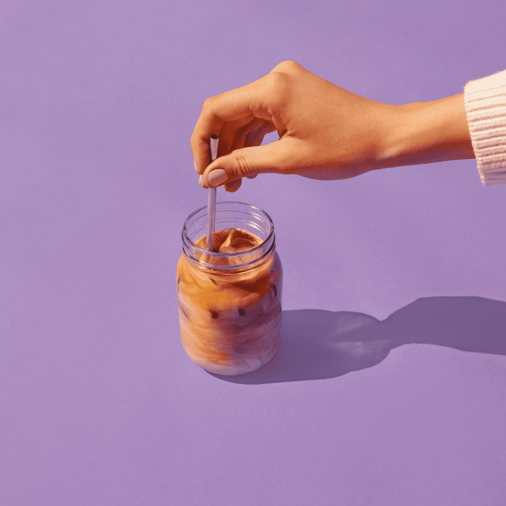 Homemade iced latte | Organic espresso