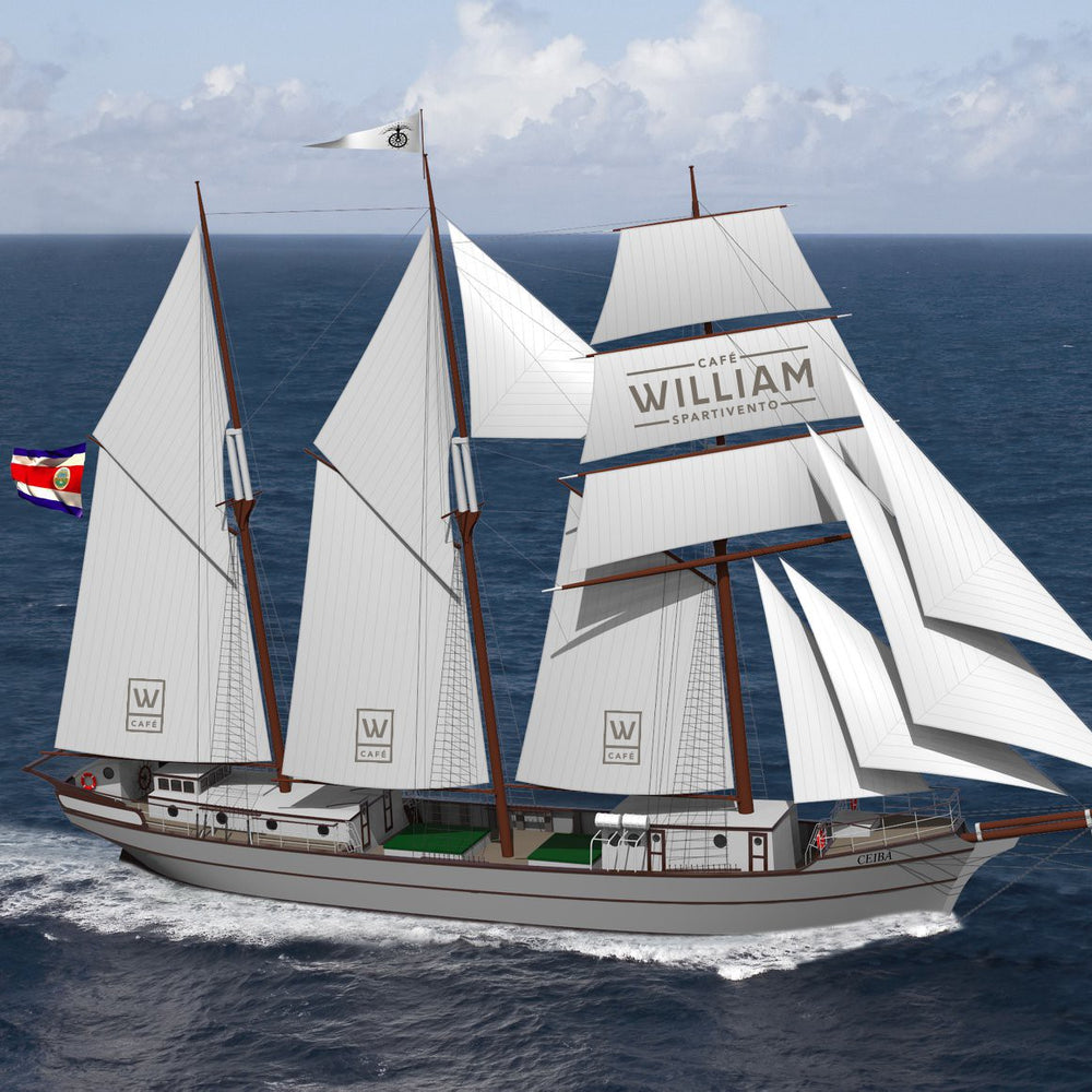 Café William invests in a zero-emission sailing cargo ship to transport its coffee beans
