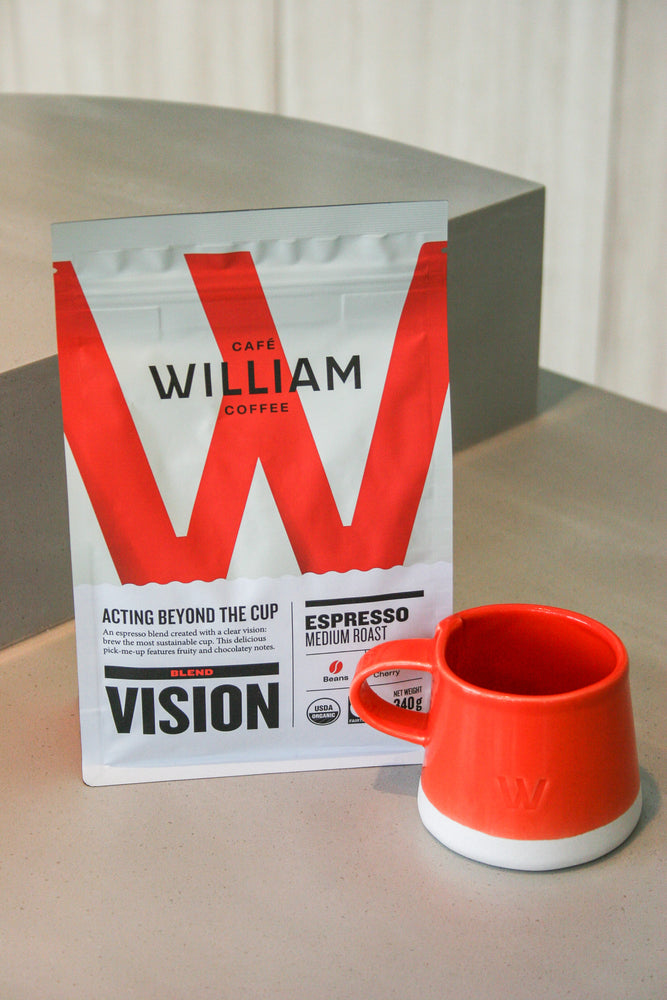 Vision coffee and Atelier Make porcelain coffee cup set