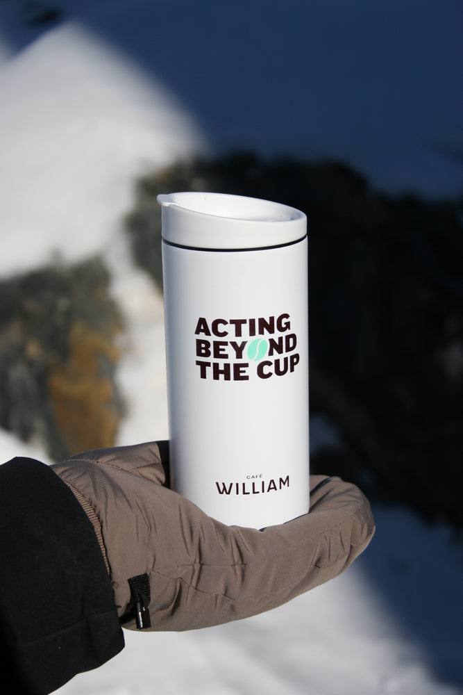 
                  
                    Coffee tumbler “Acting beyond the cup”
                  
                