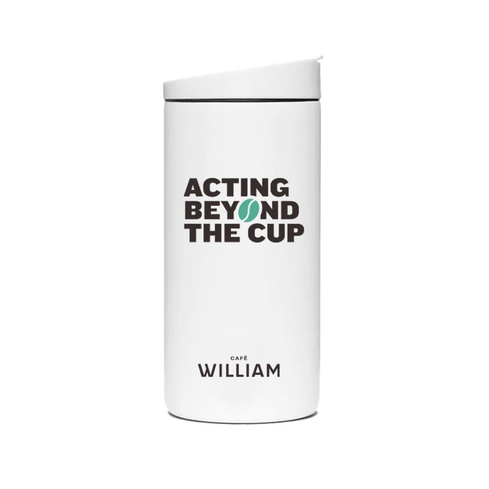 
                  
                    Coffee tumbler “Acting beyond the cup”
                  
                