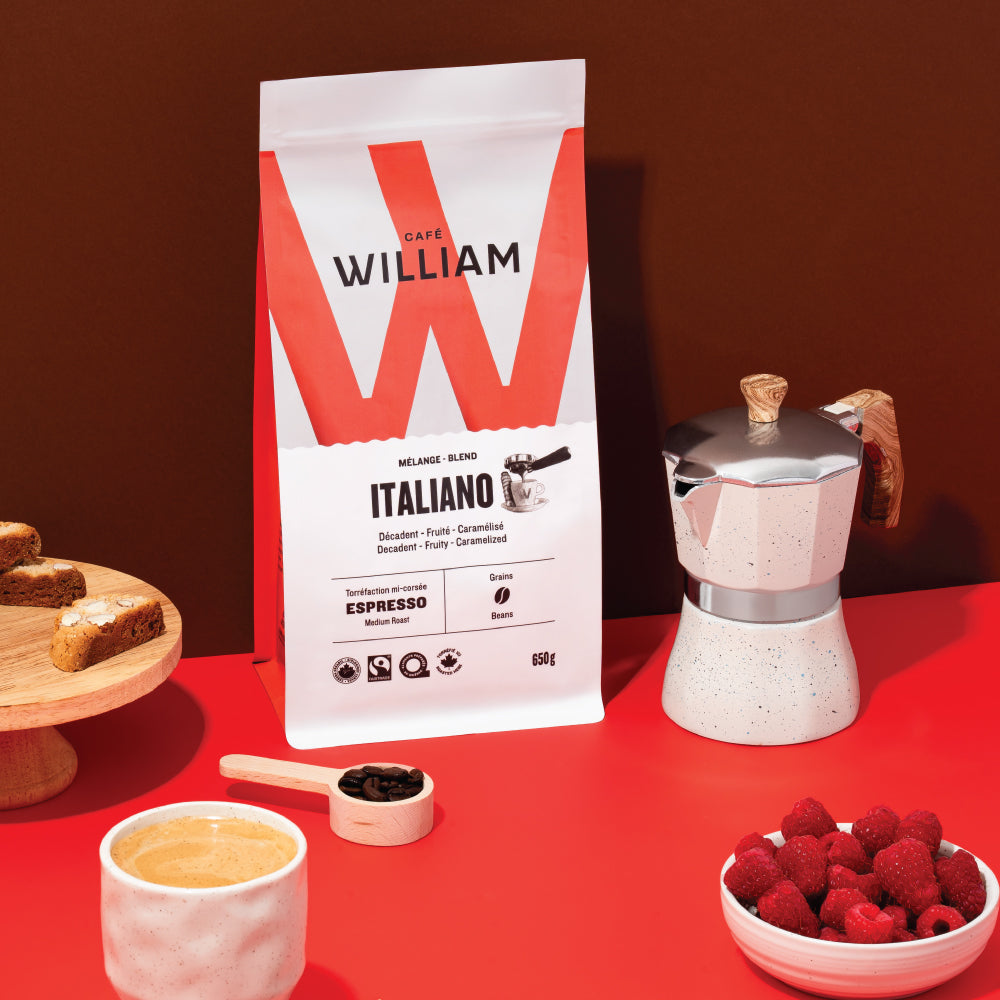 Italian Espresso Coffee - Organic and Fair Trade | Café William