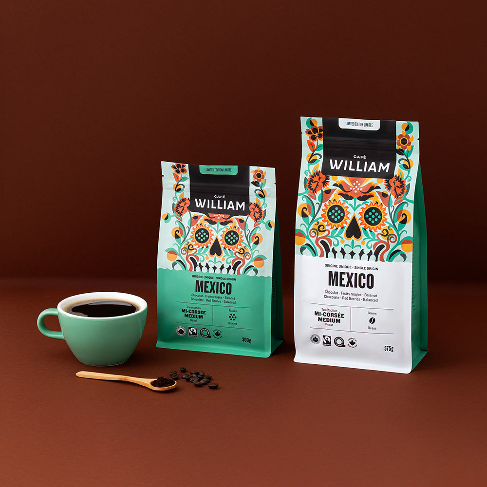 コーヒー willam Mexico – Organic Fairtrade Medium Roast Coffee | Café William