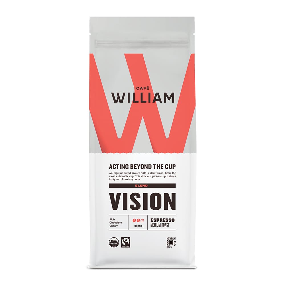 コーヒー willam VISION - Organic & Fair Trade Espresso Coffee | Cafe William
