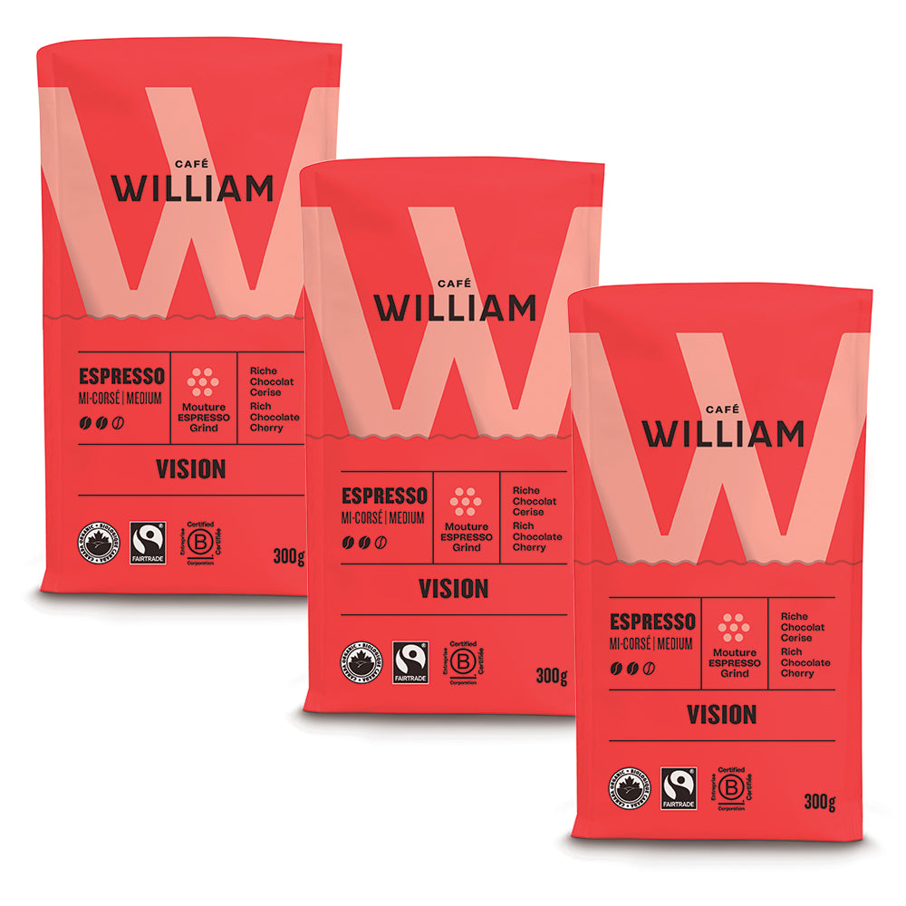 VISION - Organic & Fair Trade Espresso Coffee | Cafe William